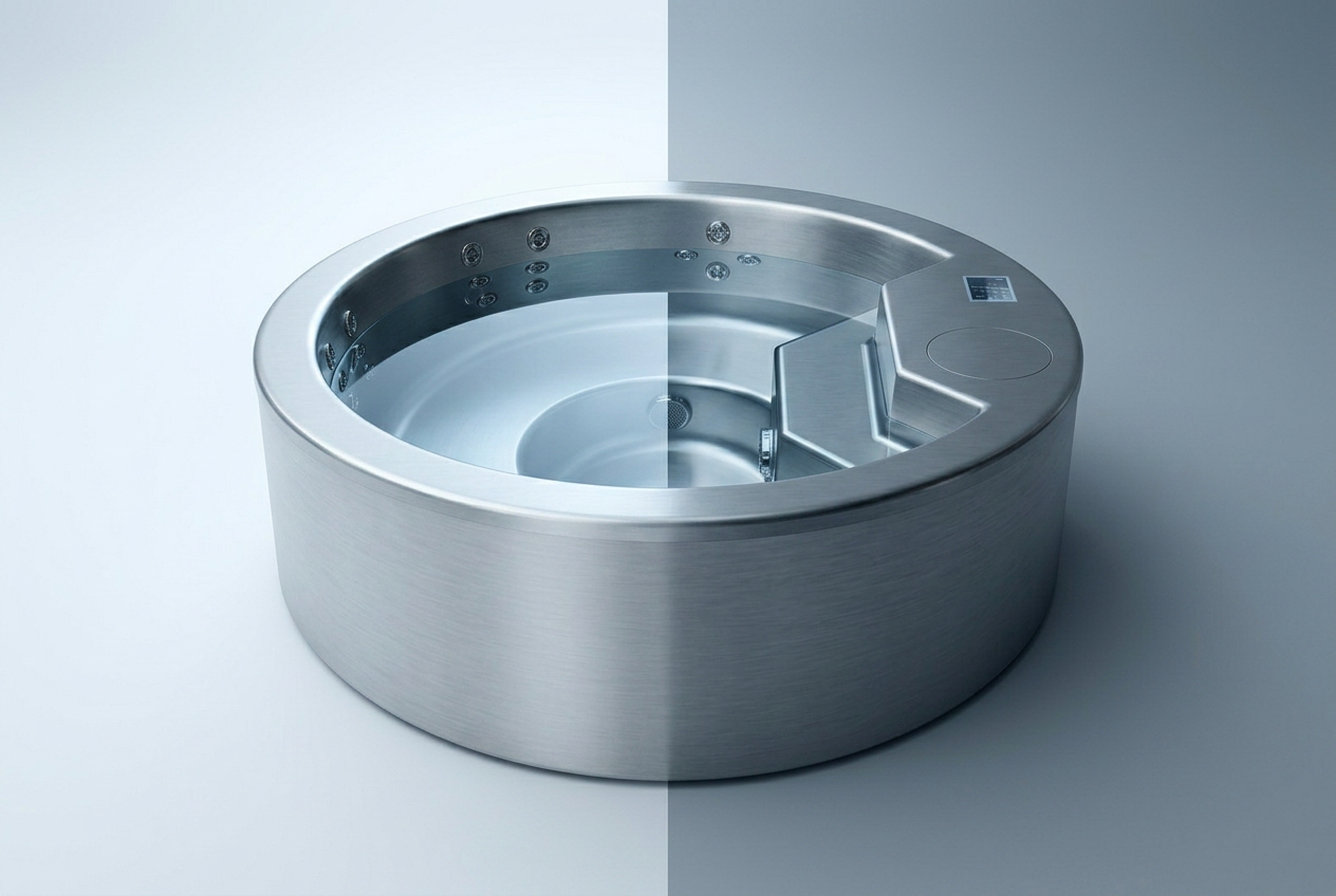 Edelstahl Whirlpool vs. Acryl: der ehrliche Vergleich